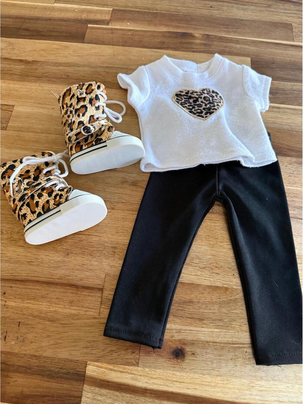 Fit for AG Unbranded heart leopard heart outfit boots A892